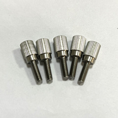 303 ステンレス鋼 M4 手締めローレットネジ 12 ミリメートル 15 ミリメートル 8.6 ミリメートルネジとボルト