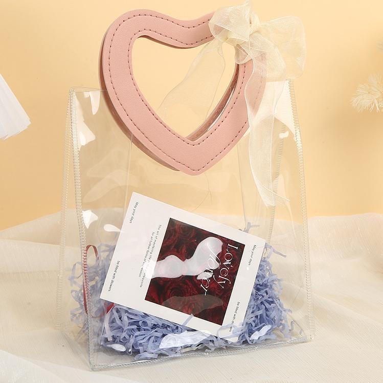 高级透明手提袋礼品袋结婚喜糖伴娘伴手礼袋生日礼物包装袋子礼盒