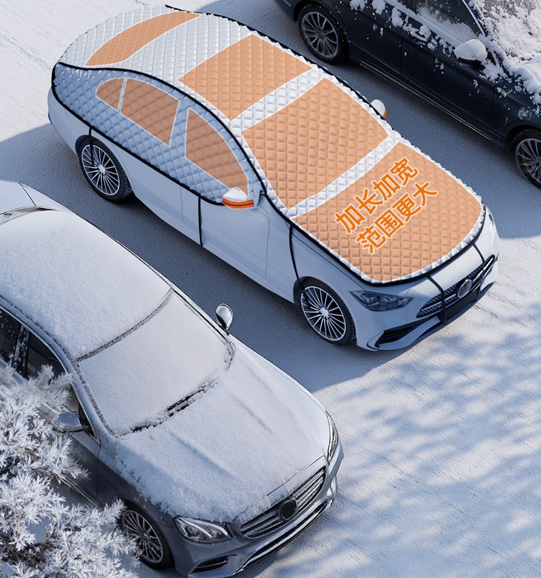 Winter Car Snow Cover, Windshield Anti-Freeze Cover, Thickened Anti-Frost and Anti-Snow Sunshade, Universal Car Cover, Snow Shield