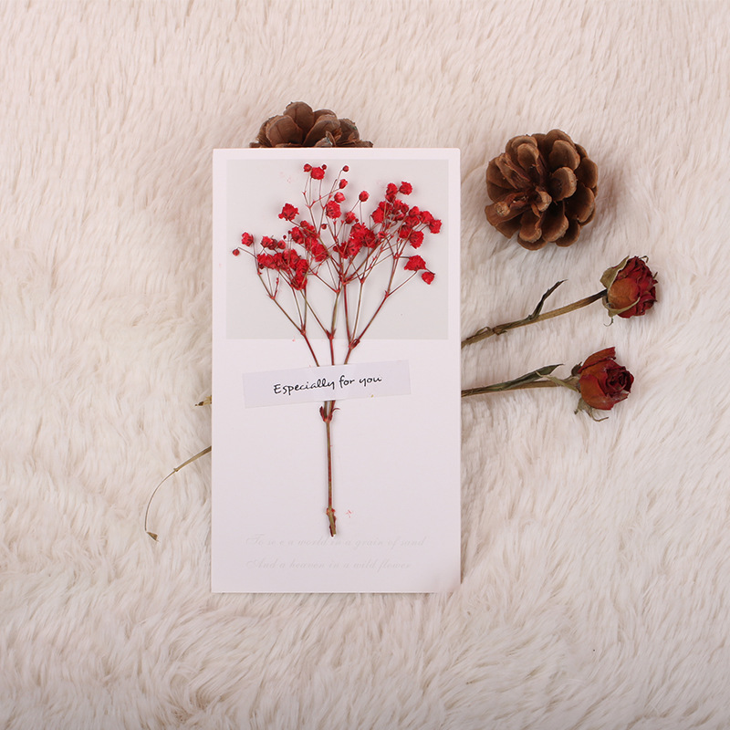 Valentine's Day Romantic Dried Flower Starry Sky Paper Date Festival Card display picture 6