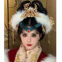 Костюмы для волос Hanfu Костюмы Богоматери Корона для волос Дуньхуан Богиня Головные уборы Супер Бессмертный танец Древние аксессуары ручной работы