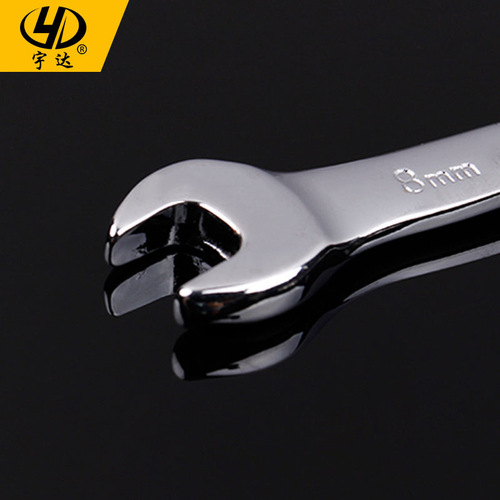 Yuda 45# steel open-end wrench hardware dumb head double-head manual dual-use high carbon steel wrench hardware hand tool