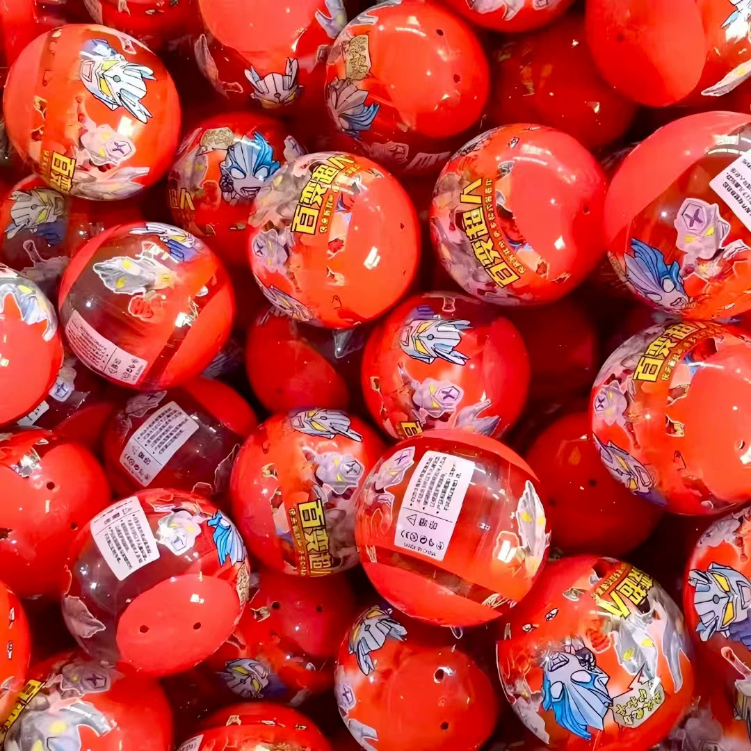 75mm шарик с крутыми яйцами Специальная машина с прозрачным скрученным яйцом с полуцветным скрученным яйцом 100mm игрушечный шарик оптовая продажа