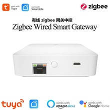 Tuya涂鸦Zigbee3.0有线网关中控多设备场景联动控制多模网关