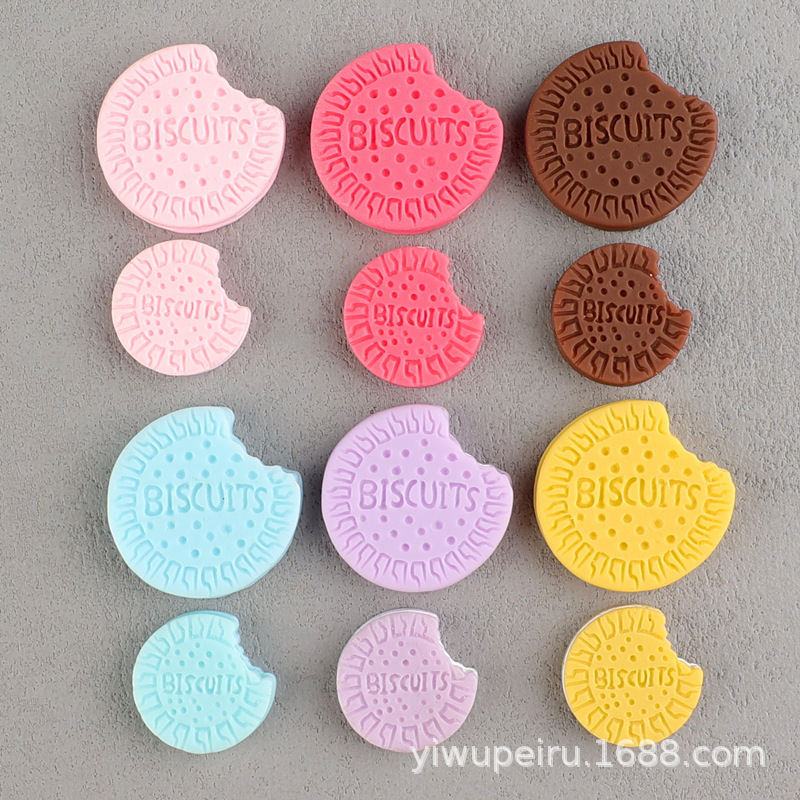 Accessories Resin Parts for Crocs Shoes, Imitation Oreo Cream Glue Cookies, DIY Food Toys, Phone Case DIY Materials