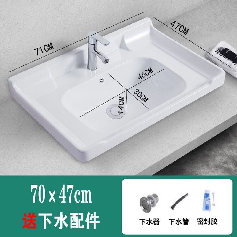 セラミック洗面台 床置き型 小型 簡易柱洗面台 賃貸住宅 浴室トイレ一体型洗面台|undefined