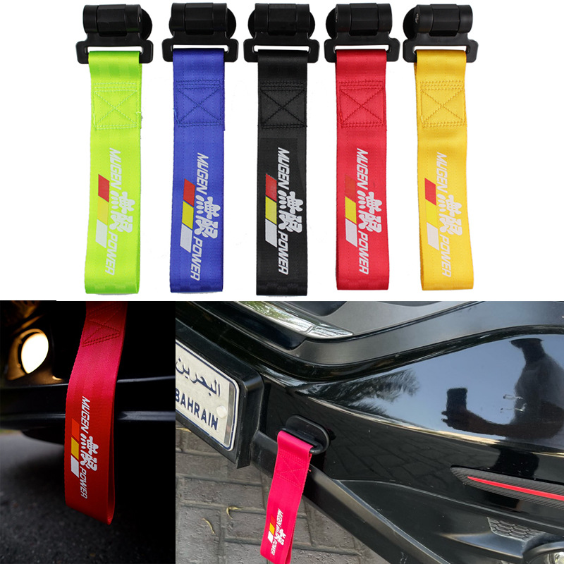 Cross-border car modification trailer rope JDM trailer belt Unlimited trailer traction belt insurance front bumper ribbon car supplies