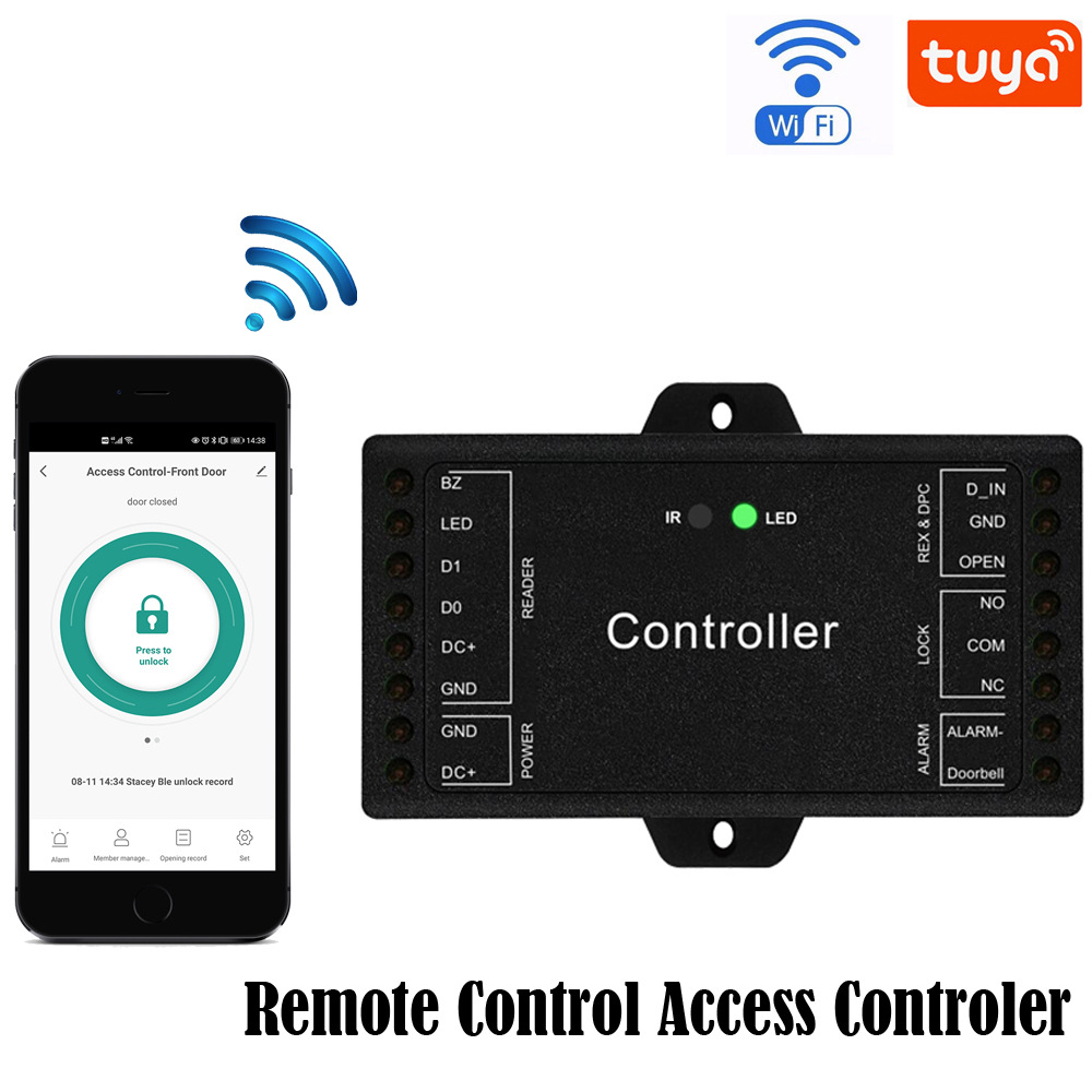 TUYA Tuya WIFI single door controller access control remote access mobile phone APP remote door opening control 3