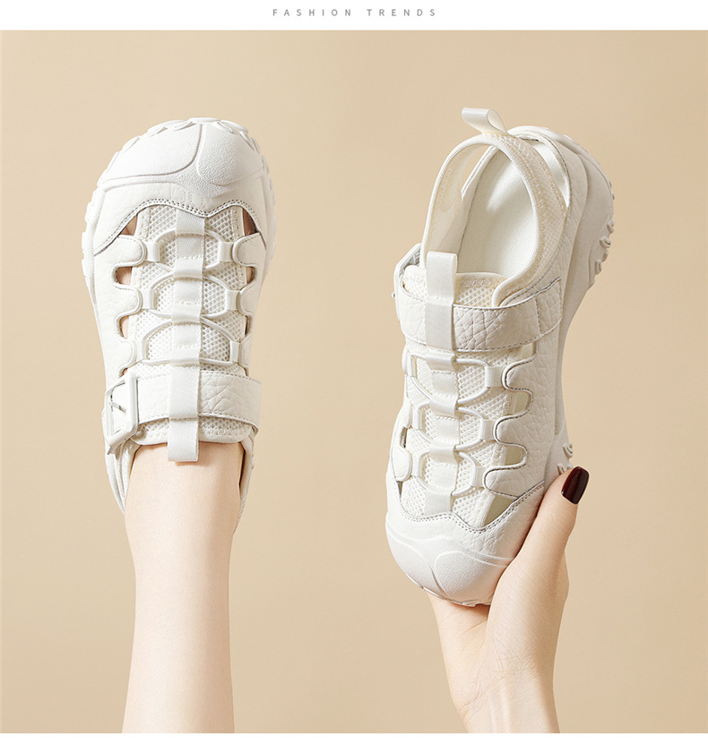 Dép sandal nữ đế dày quai dệt kiểu La Mã, gót thấp 2-5 cm — JST 7173 gót lạc đà cao 2, JST 1988 gót đen cao 3.5, JST 1988 trà sữa gót cao 3.5, JST 7189 gót vàng cao 3 chi tiết 15