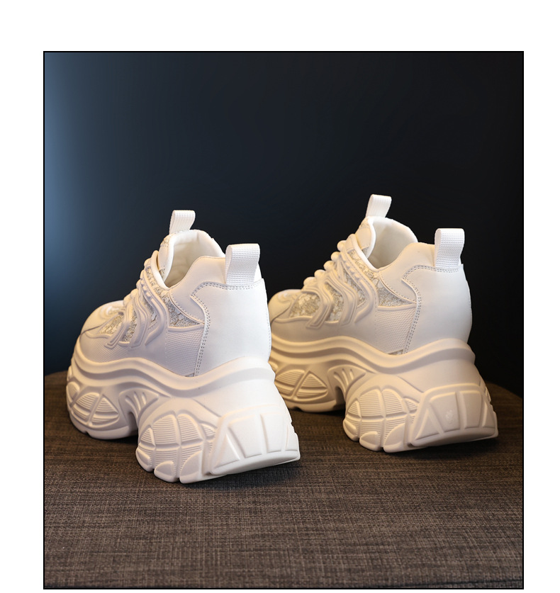 Giày thể thao đế dày dáng nhỏ khoe chân HT1697-12 sneaker nữ chunky đế dày — Màu be chi tiết 20
