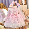 Pink knitted Melody (regular) + matching hair accessories M852