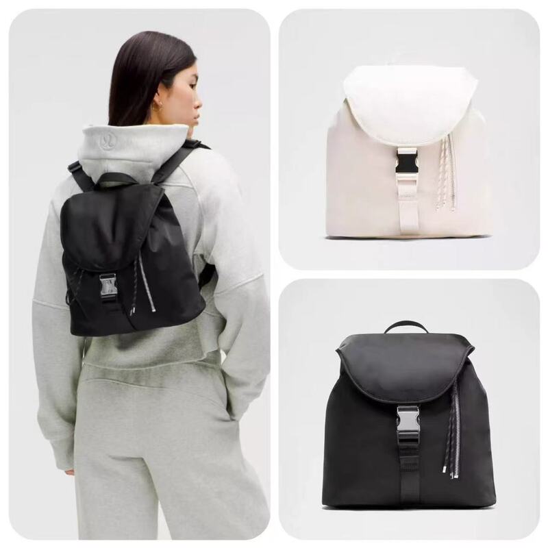 2026 New Drawstring 10L Lulu Backpack Versatile Buckle Single Shoulder Casual Bucket Backpack Unisex Small School Bag 2026 New Drawstring 10L Lulu Backpack Versatile Buckle Single Shoulder Casual Bucket Backpack Unisex Small School Bag