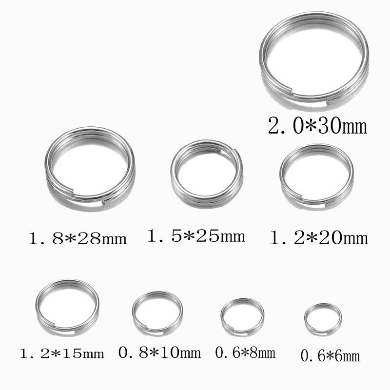 メーカー卸売 304 ステンレス鋼キーホルダークラフトギフトキーホルダー DIY おもちゃアクセサリー洗える色あせなし|undefined