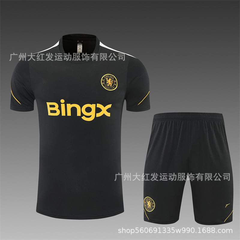 2627 Mangas cortas Chelsea Negro