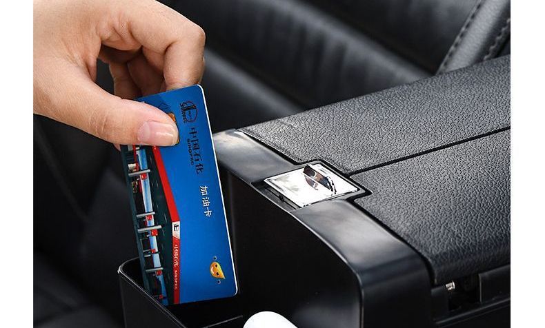Multifunctional car cup holder with tissue box, creative design with storage box and armrest box