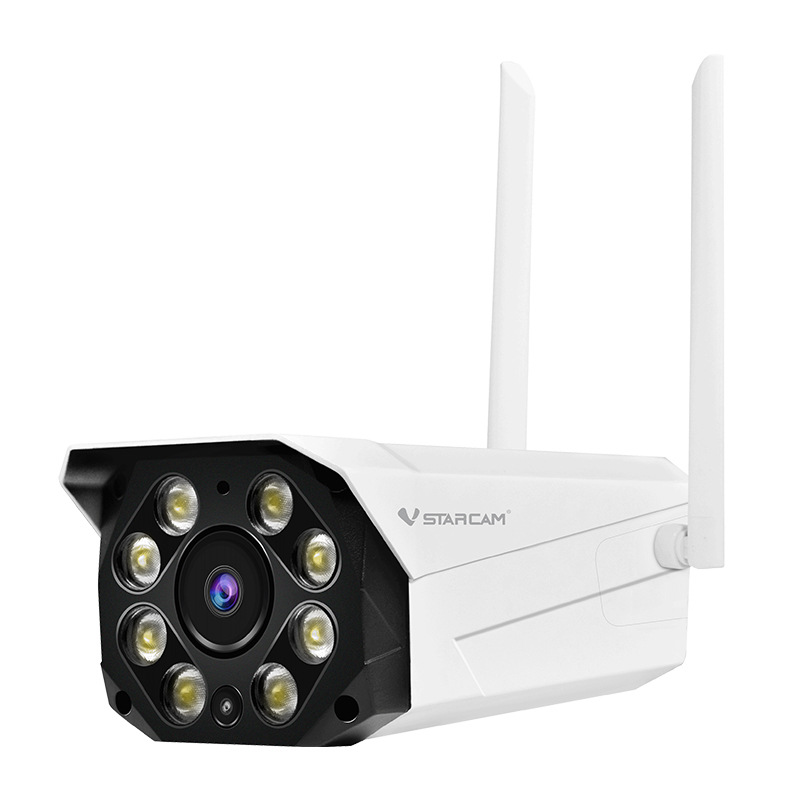 3MP máquina de pistola de advertencia al aire libre WiFi/4G HD a todo color cámara de visión nocturna teléfono móvil remoto HD impermeable al aire libre