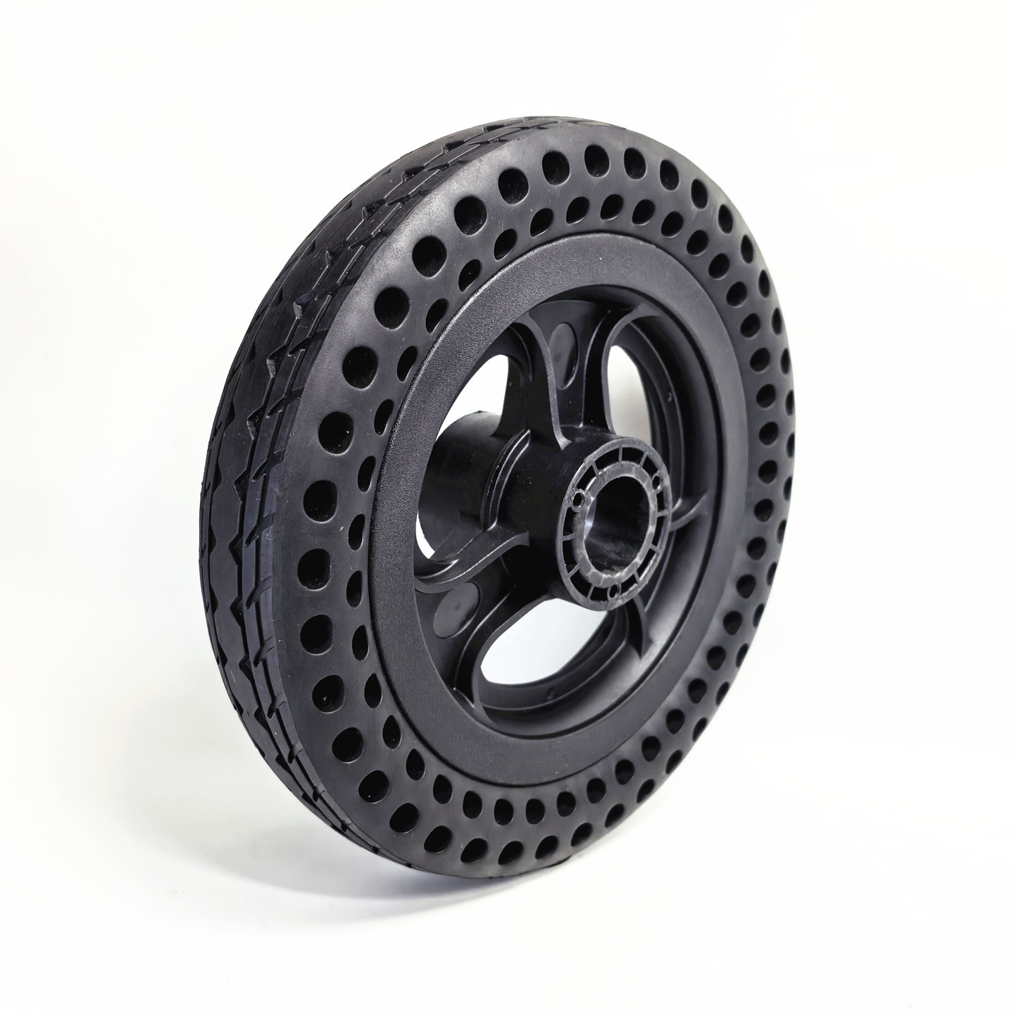10x1.8 honeycomb solid tire complete wheel 10inch electric wheelchair rear wheel key slot type drive wheel assembly