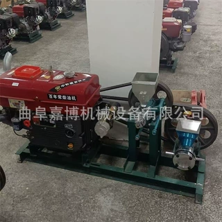 赶集市商用江米棍机 柴油动力双头面粉康乐果机 烟台爆米花机18匹