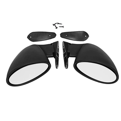 Universal Retro Rearview Mirror for Cars F-1 Modified Reversing Mirror (Large field of view rear view auxiliary mirror) - white-mirror