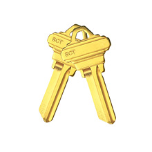 SC1 BRASS FINISH 钥匙坯 铜本色