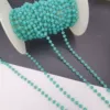 Light blue green gold chain