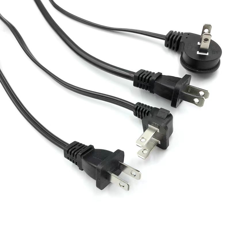 厂家供应美规两芯 扁线8字尾电源线适用于打印机显示器台灯充电线