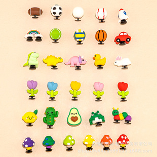 New 3D three-dimensional hole shoes accessories PVC shoes flower shoe buckle casual plant flower decorations accessories cross-border spot