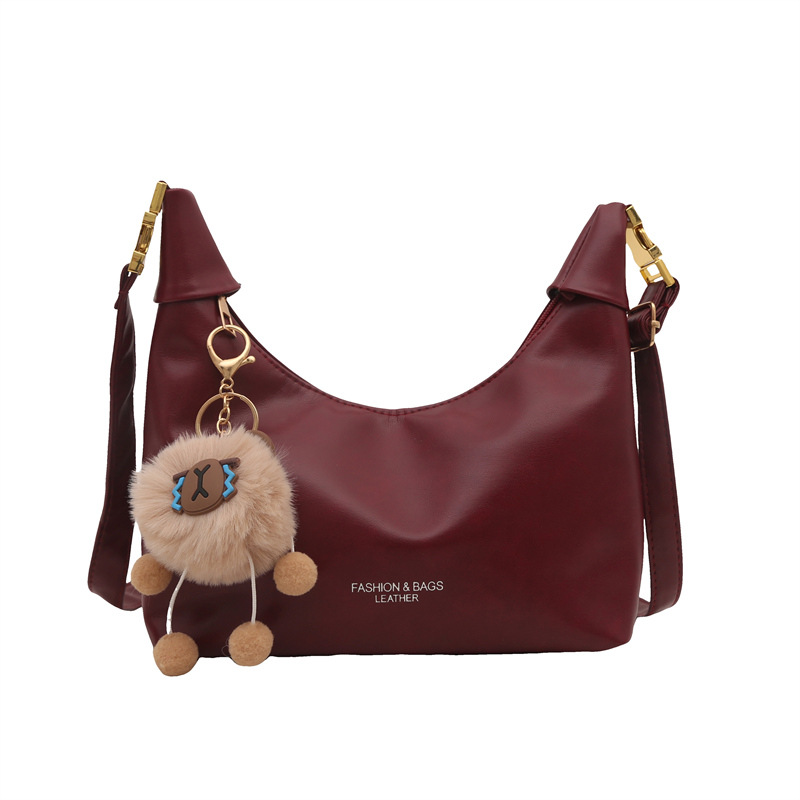 Corea del Sur INS moda moda bolso de brazalete de invierno 2024, nuevo retro simple bolso de hombro bolso de mujer