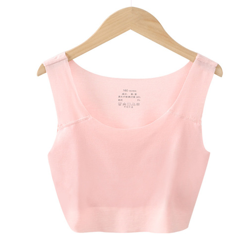 Children's vest tube top student development bra girls sports bottoming vest Econo wire-free underwear