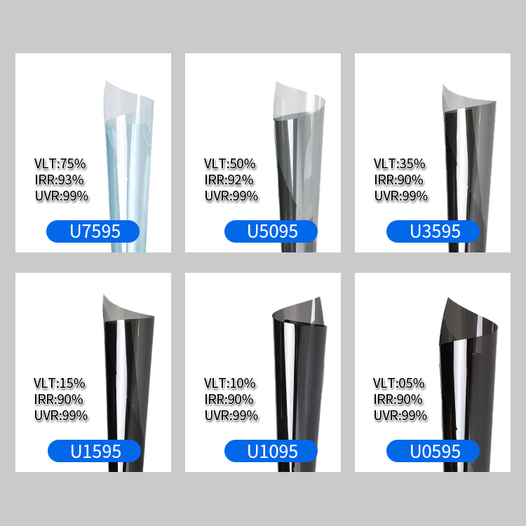 Factory direct wholesale medium and high heat insulation nano ceramic film high definition solar heat insulation film UV protection car film