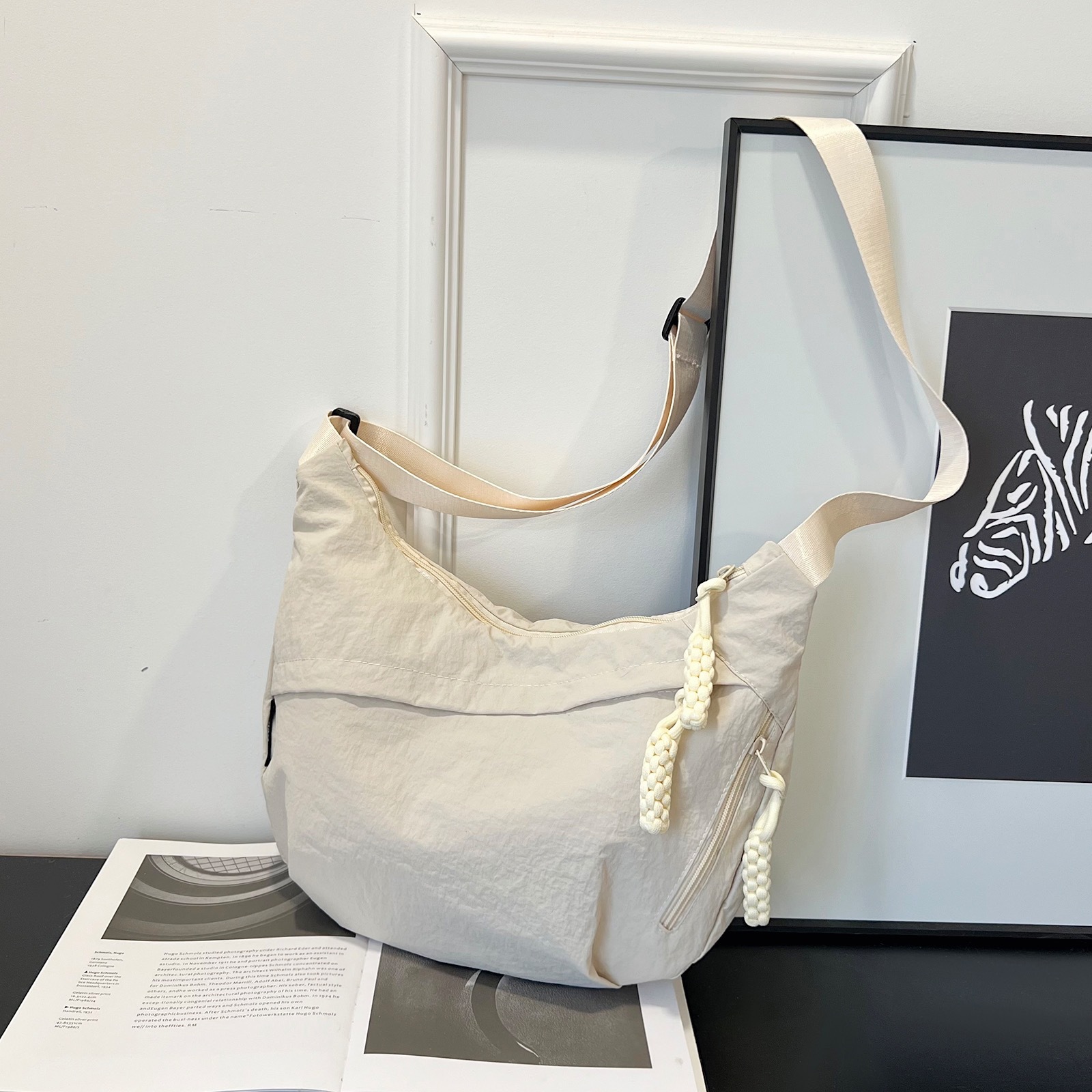 Borsa a tracolla donna in nylon per viaggio e lavoro casual_voghion.com
