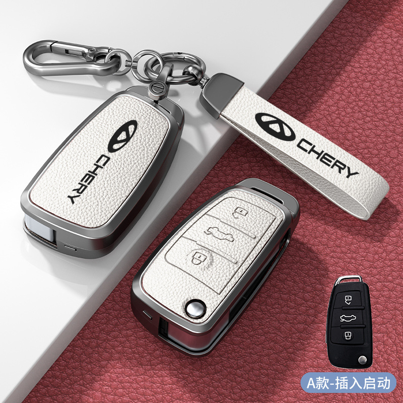 유형 A, 삽입 시작, 흰색 아연 합금 쉘 + 하드웨어 핸드 스트랩