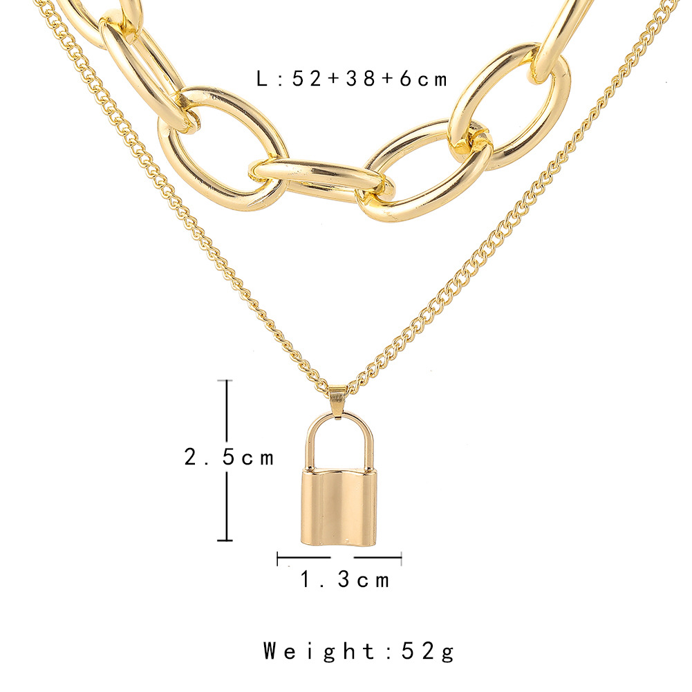 Fashion U Shape Iron Plating Unisex Necklace 1 Piece