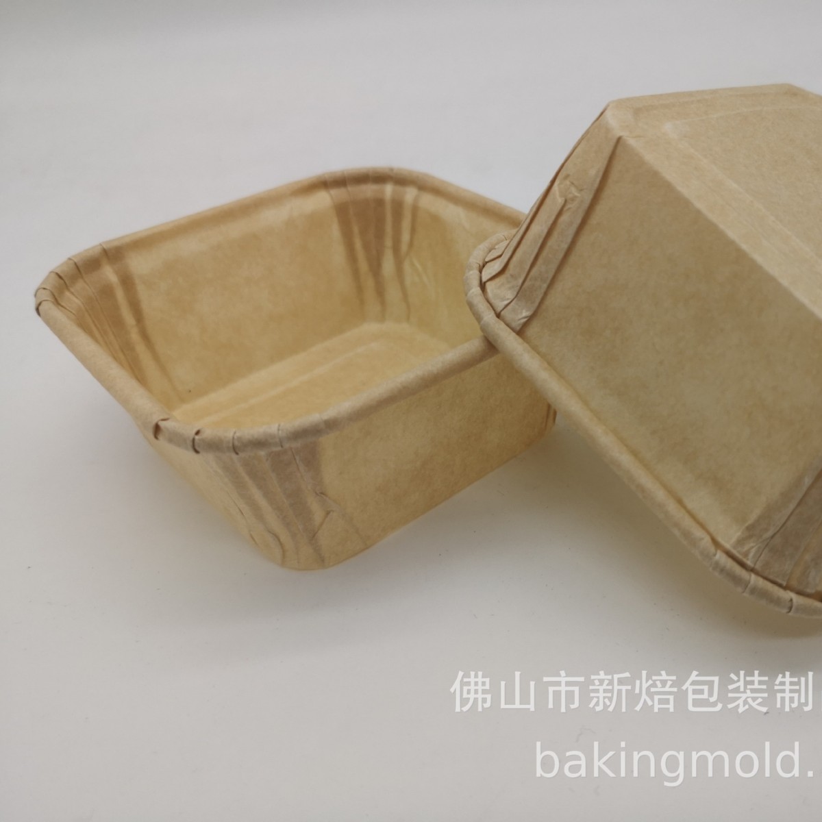 防油纸正方形卷边杯卷口杯白色本色牛皮色咖啡色耐高温65x65x35mm