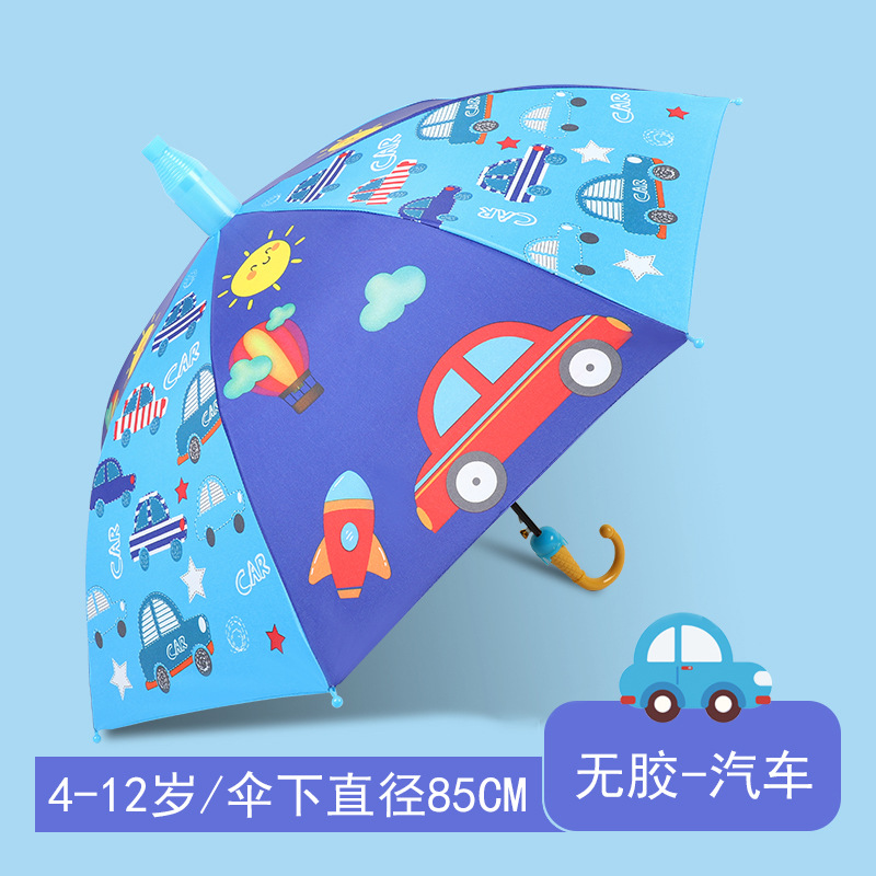 Paraguas para niños, cubierta impermeable para estudiantes masculinos y femeninos, paraguas de doble uso para sol y lluvia, paraguas con protección UV con revestimiento negro, paraguas especial para niños que van a la escuela. image 11