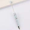 DIY beading pen printing pattern creative plastic handmade wise leopard pattern floral cow tiger beaded pens wholesale