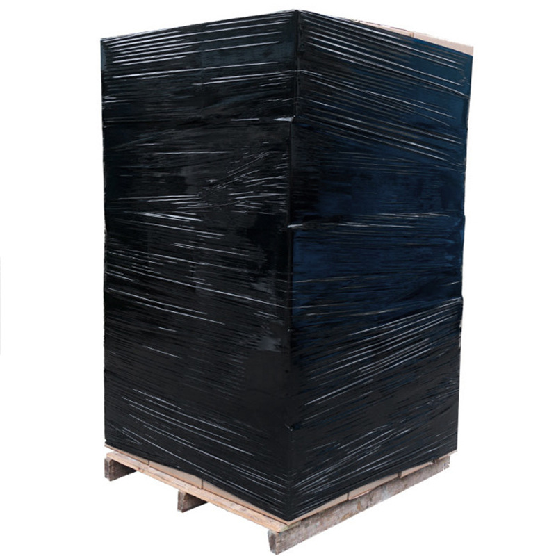 Película estirable negra Película estirable Logística industrial Película de embalaje Película al por mayor Película estirable de 50cm Suministro directo de fábrica