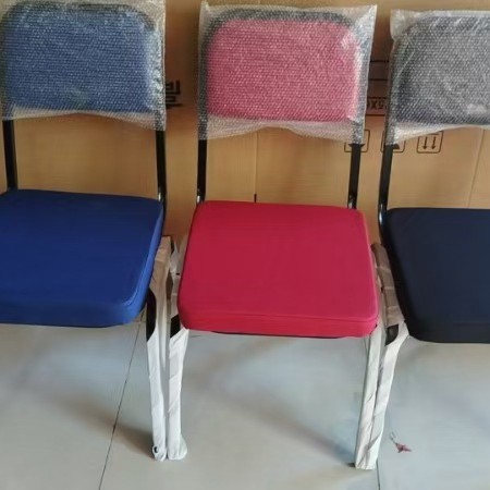silla de prensa silla de hotel silla de entrenamiento sala de reuniones gran silla moderna minimalista con estante silla de paquete blando image 3