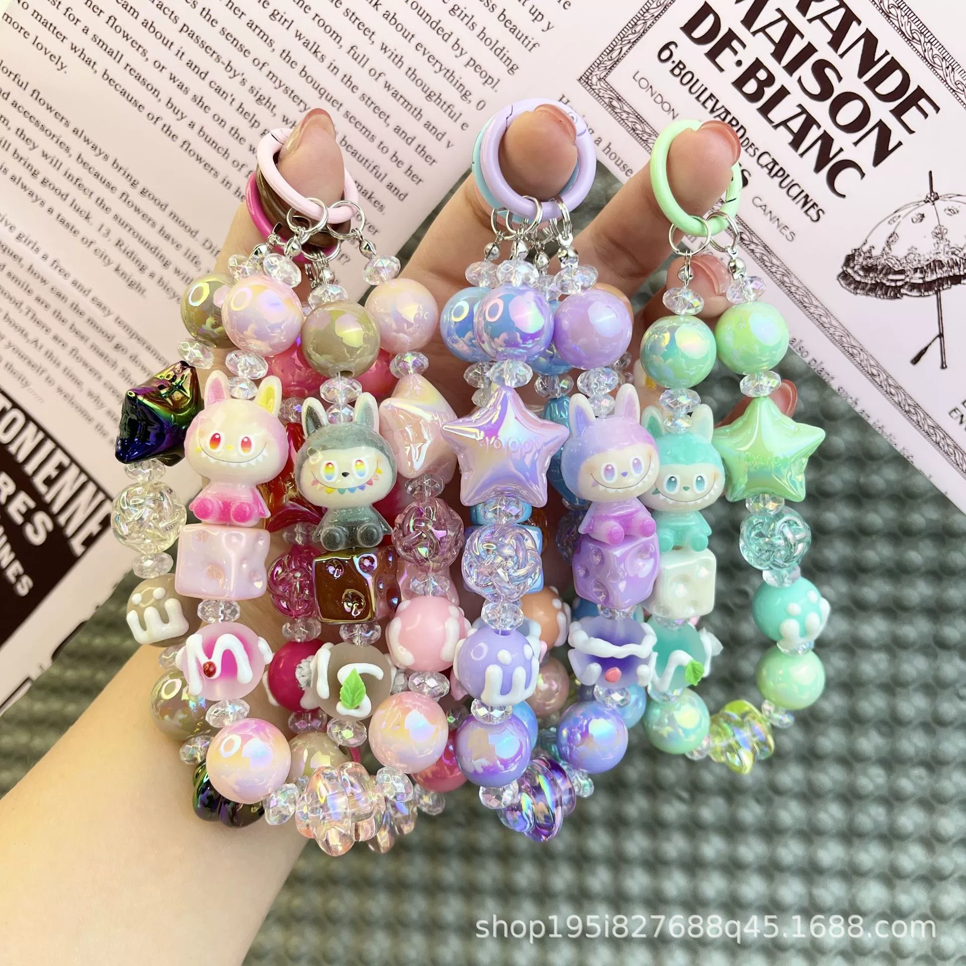 Mobile phone, keychain, pendant, accessory, hand painting