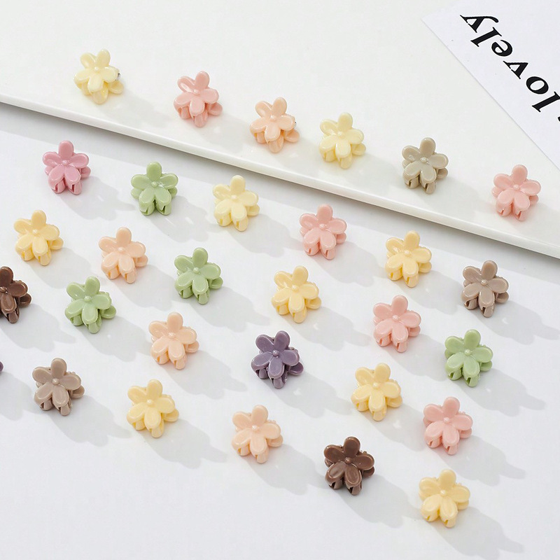 カラフルな子供用フラワーヘアクリップ、かわいいプリンセスヘア、女の子、赤ちゃん用ヘアアクセサリー、前髪、散髪用ヘアクリップ|undefined