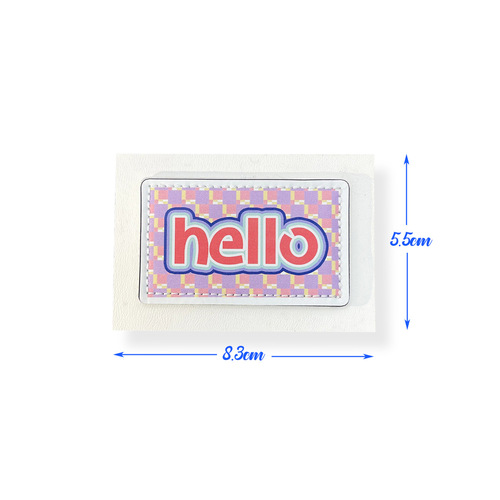 New PU leather fabric sticker colorful English letter smiling fabric badge leather patch creative DIY clothing decoration