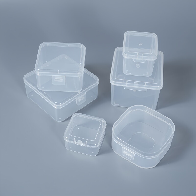 Transparent Heightened Plastic Square Box Manicure Toys Digital Headphone Storage Box Hardware Tools Fishing Gear Sample Display Box