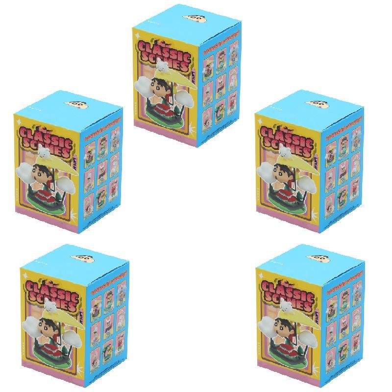 Figura coleccionable de Crayon Shin-chan, serie clásica de caja sorpresa, muñeco decorativo de escritorio, regalo creativo