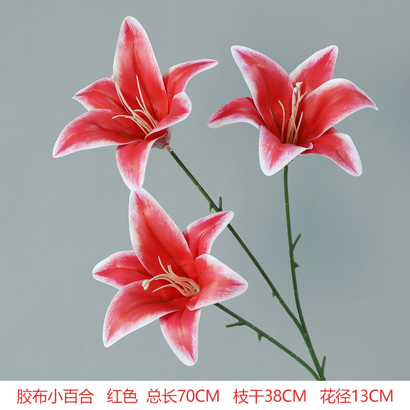 红色仿真花婚礼婚庆场地场景布置道具仿真花束花艺装饰花假花批发|undefined