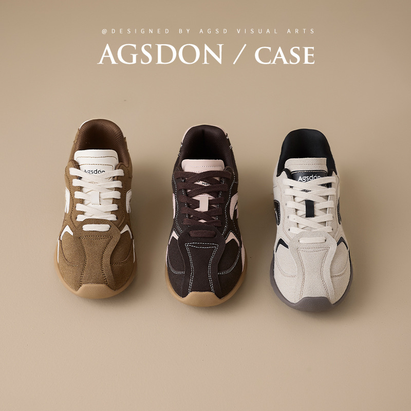 Augu Shi Deng retro zapatos de entrenamiento alemán para mujeres 2025 primavera nuevo ballet Gump zapatos deportivos casuales con suela gruesa