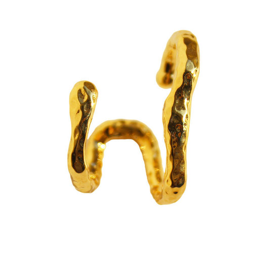 European and American niche personalized ear cuff single earring design irregular lines no pierced earrings wholesale 535