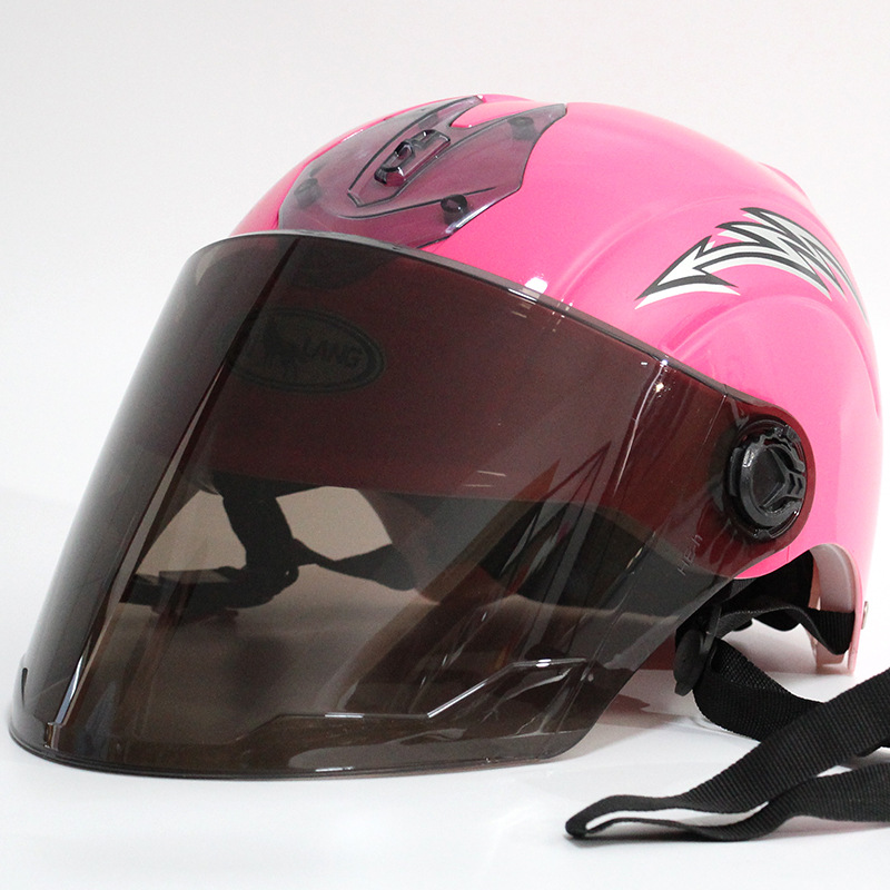 328 여름 헬멧 긴 렌즈-어두운 핑크 (보호 캡)