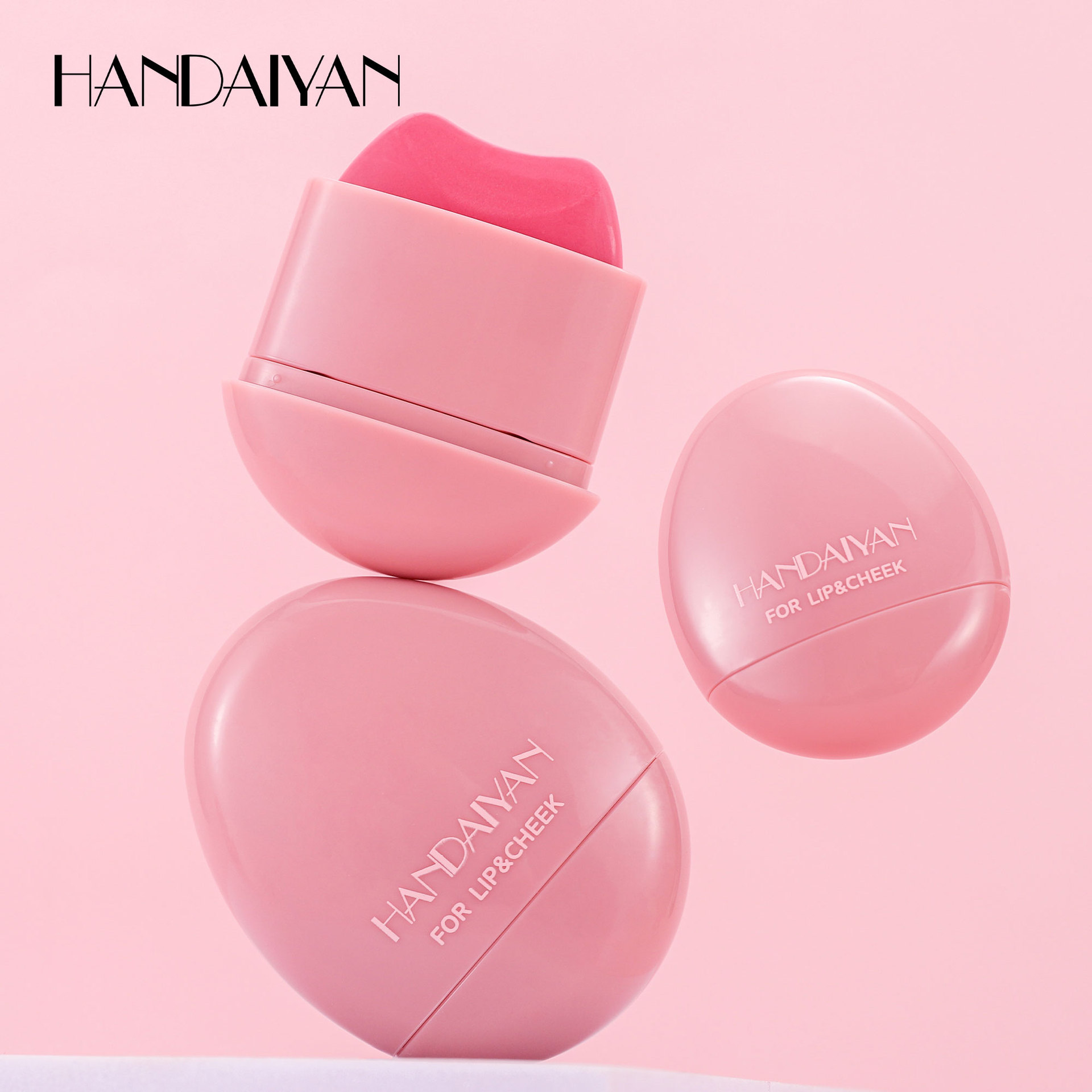 Blush transfronterizo al por mayor HANDAIYAN Pebble Blush fácil de colorear monocromático mate 5 color blush