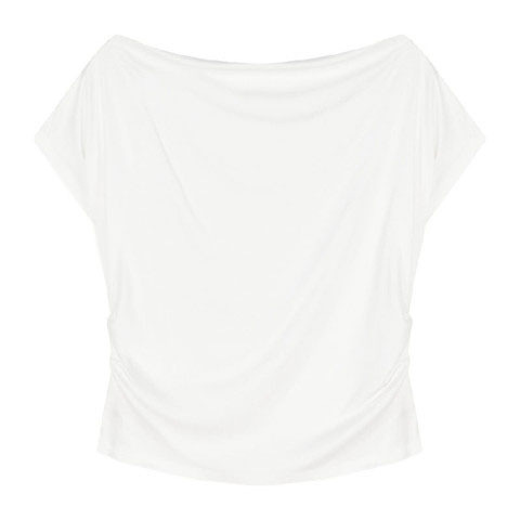 Sexy Lolita Pure Desire Design Slim-fit Short-sleeved T-shirt Women's Summer Short Off-shoulder Elegant Slimming Top Female Trendy T-shirt