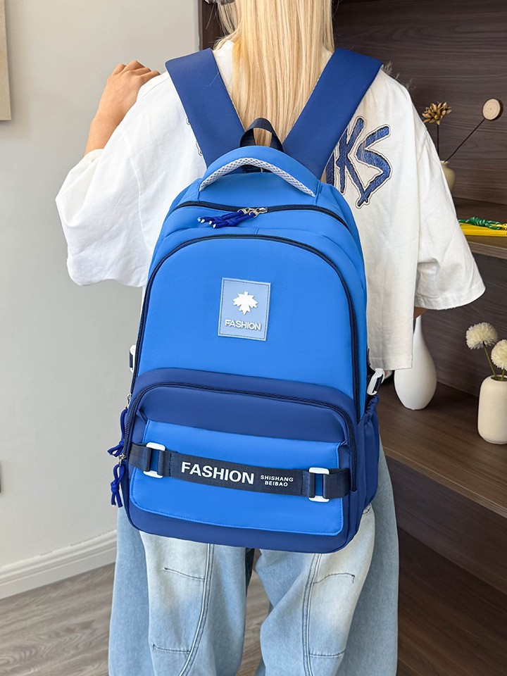 Nueva mochila de gran capacidad para mujer, color de contraste japonés, marca de marea ligera, mochila escolar para estudiantes universitarios, bolsa de viaje de ocio, bolsa para computadora para hombres